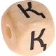 Geprägte Buchstabenwürfel 10mm - Kasachisch : Қ