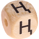 Geprägte Buchstabenwürfel 10mm - Kasachisch : Ң