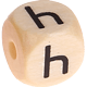 Geprägte Buchstabenwürfel 10mm - Kasachisch : Һ