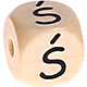 Geprägte Buchstabenwürfel 10mm - Polnisch : Ś