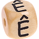 Geprägte Buchstabenwürfel 10mm - Portugiesisch : Ê