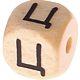 Geprägte Buchstabenwürfel 10mm - Russisch : Ц