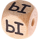 Geprägte Buchstabenwürfel 10mm - Russisch : ы