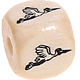 Geprägte Buchstabenwürfel 10mm - Bilder : Storch