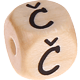 Geprägte Buchstabenwürfel 10mm - Tschechisch : Č