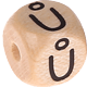 Geprägte Buchstabenwürfel 10mm - Tschechisch : Ů