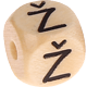 Geprägte Buchstabenwürfel 10mm - Tschechisch : Ž