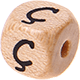 Geprägte Buchstabenwürfel 10mm - Türkisch : Ç