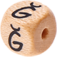 Geprägte Buchstabenwürfel 10mm - Türkisch : Ğ