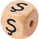 Geprägte Buchstabenwürfel 10mm - Türkisch : Ş