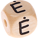 Geprägte Buchstabenwürfel 10mm - Litauisch : Ė