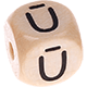 Geprägte Buchstabenwürfel 10mm - Litauisch : Ū