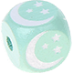 Dadi menta con lettere ad incavo 10 mm – Immagini : Luna