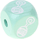 Dadi menta con lettere ad incavo 10 mm – Immagini : sonaglio