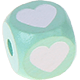 Dadi menta con lettere ad incavo 10 mm – Immagini : Cuore