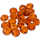 Perla di vetro smerigliato 8 mm : ambra