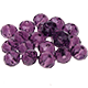 Perla di vetro smerigliato 8 mm : viola scuro