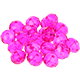 Perla di vetro smerigliato 8 mm : rosa scuro