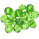 Perla di vetro smerigliato 8 mm : verde