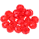 Perla di vetro smerigliato 8 mm : rosso