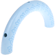 Mezzi anelli a fiorellini : azzurro bambino