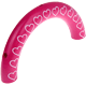 Mezzi anelli a cuoricini : rosa scuro