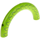 Mezzi anelli a cuoricini : verde giallo