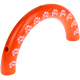 Mezzi anelli a teschietti : arancione