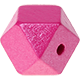 Esagono 18mm : madreperla rosa scuro