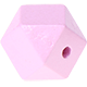 Esagono 18mm : madreperla rosa