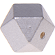 Esagono 18mm : argento