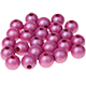 4 Perline rotonde 18 mm : madreperla rosa scuro
