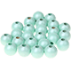 4 Perline rotonde 18 mm : madreperla menta