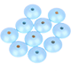 4 Distanziatori piatti 18/9 mm : madreperla azzurro bambino