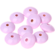 30 Distanziatori piatti 18/9 mm : rosa