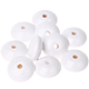 30 Distanziatori piatti 18/9 mm : bianco