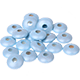 8 Distanziatori piatti 10/5 mm : madreperla azzurro bambino