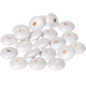 8 Distanziatori piatti 10/5 mm : madreperla bianco