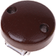 Clip semplice Ø 30mm : marrone