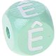 Dadi menta con lettere ad incavo 10 mm - Portoghese : Ê