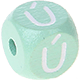 Dadi menta con lettere ad incavo 10 mm - Portoghese : Ú