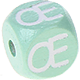 Dadi menta con lettere ad incavo 10 mm - Francese : Œ