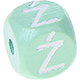Dadi menta con lettere ad incavo 10 mm - Polacco : Ź