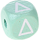 Dadi menta con lettere ad incavo 10 mm - Greco : Δ