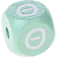 Dadi menta con lettere ad incavo 10 mm - Greco : Θ