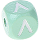 Dadi menta con lettere ad incavo 10 mm - Greco : Λ