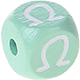 Dadi menta con lettere ad incavo 10 mm - Greco : Ω