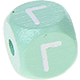 Dadi menta con lettere ad incavo 10 mm - Greco : Γ