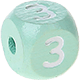 Dadi menta con lettere ad incavo 10 mm - Russo : З