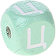 Dadi menta con lettere ad incavo 10 mm - Russo : Ц